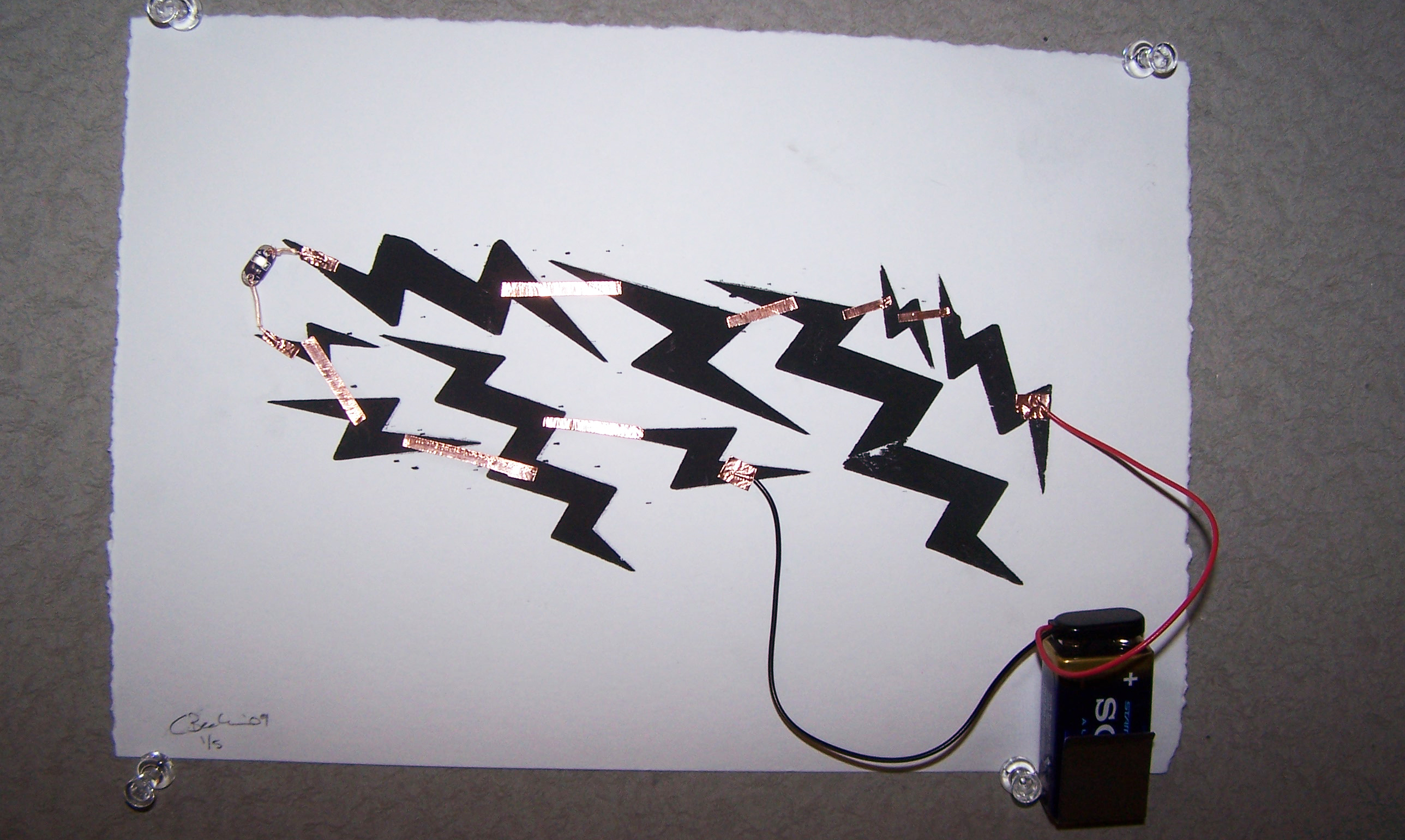 Conductive Ink experiements using screenprinting