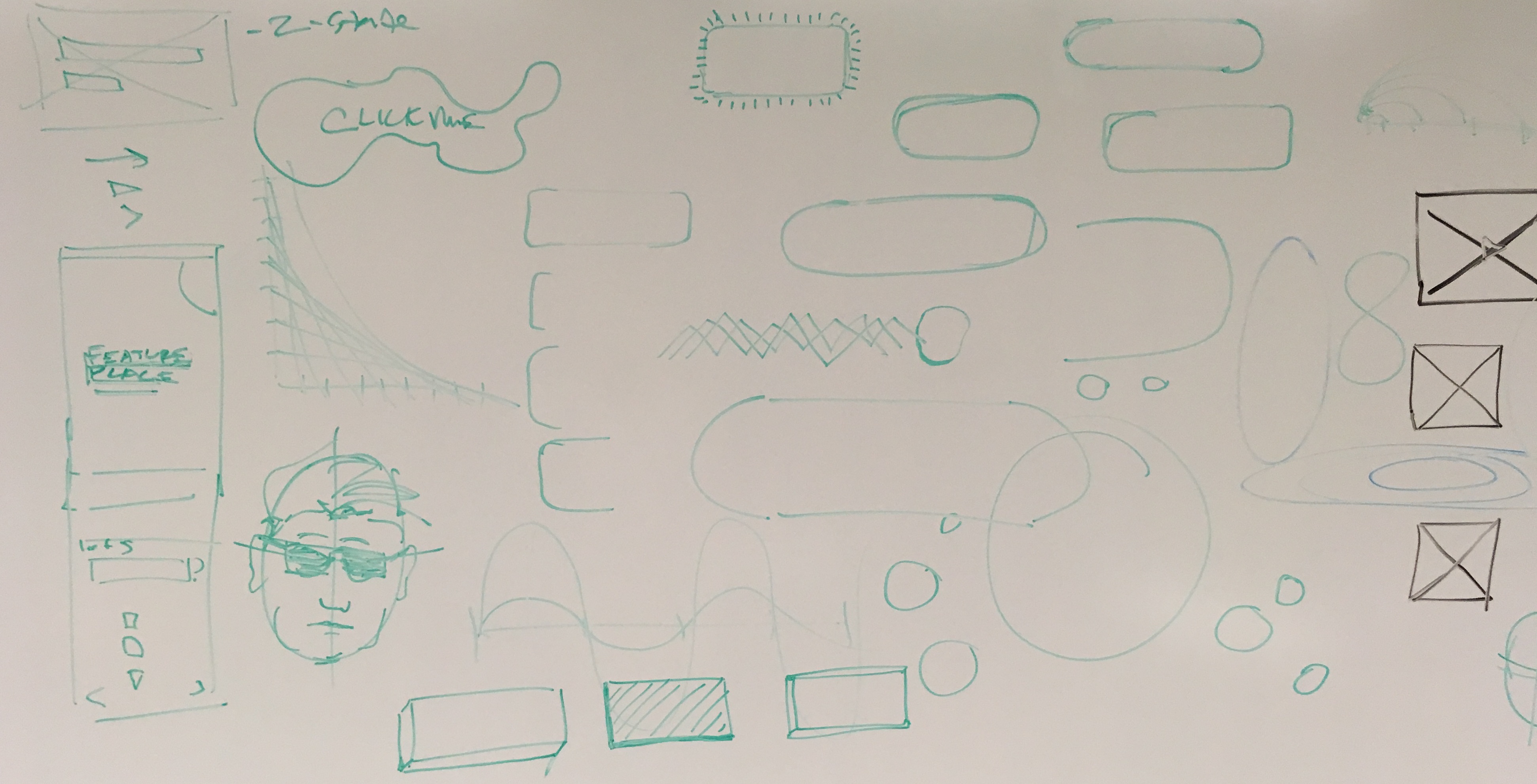 whiteboard image with dryerase UI samples
