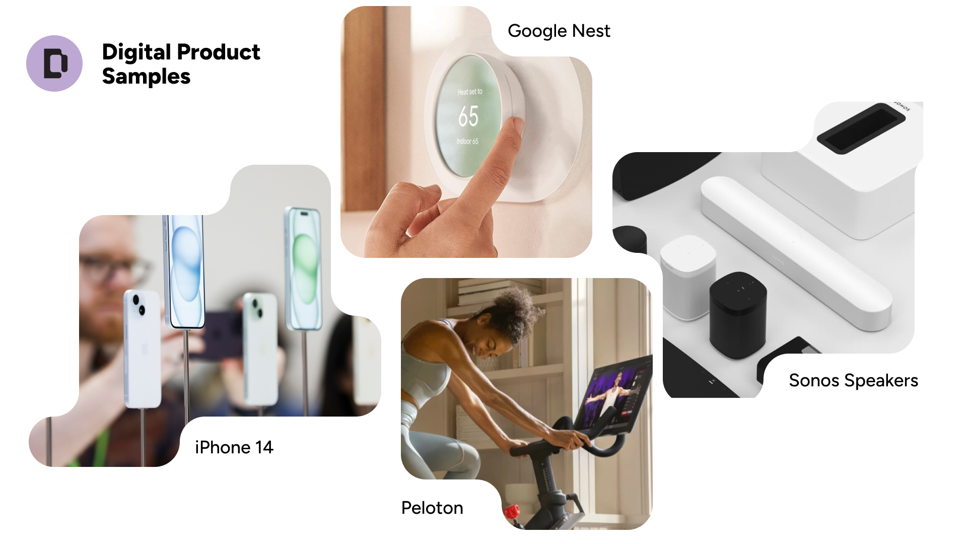 Course slide: Digital product samples from the Unit 1 lesson