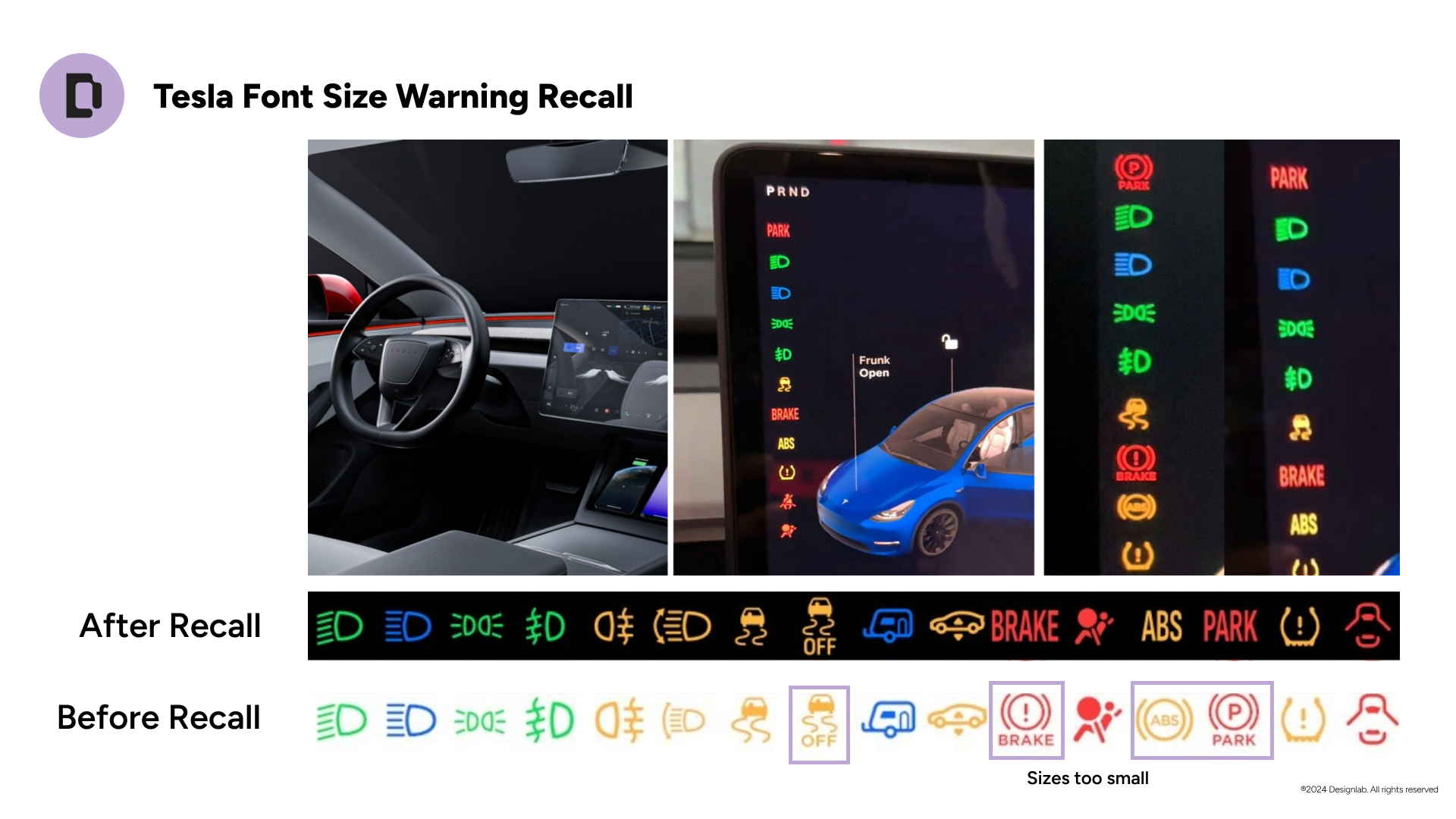 Course slide: A Tesla recall