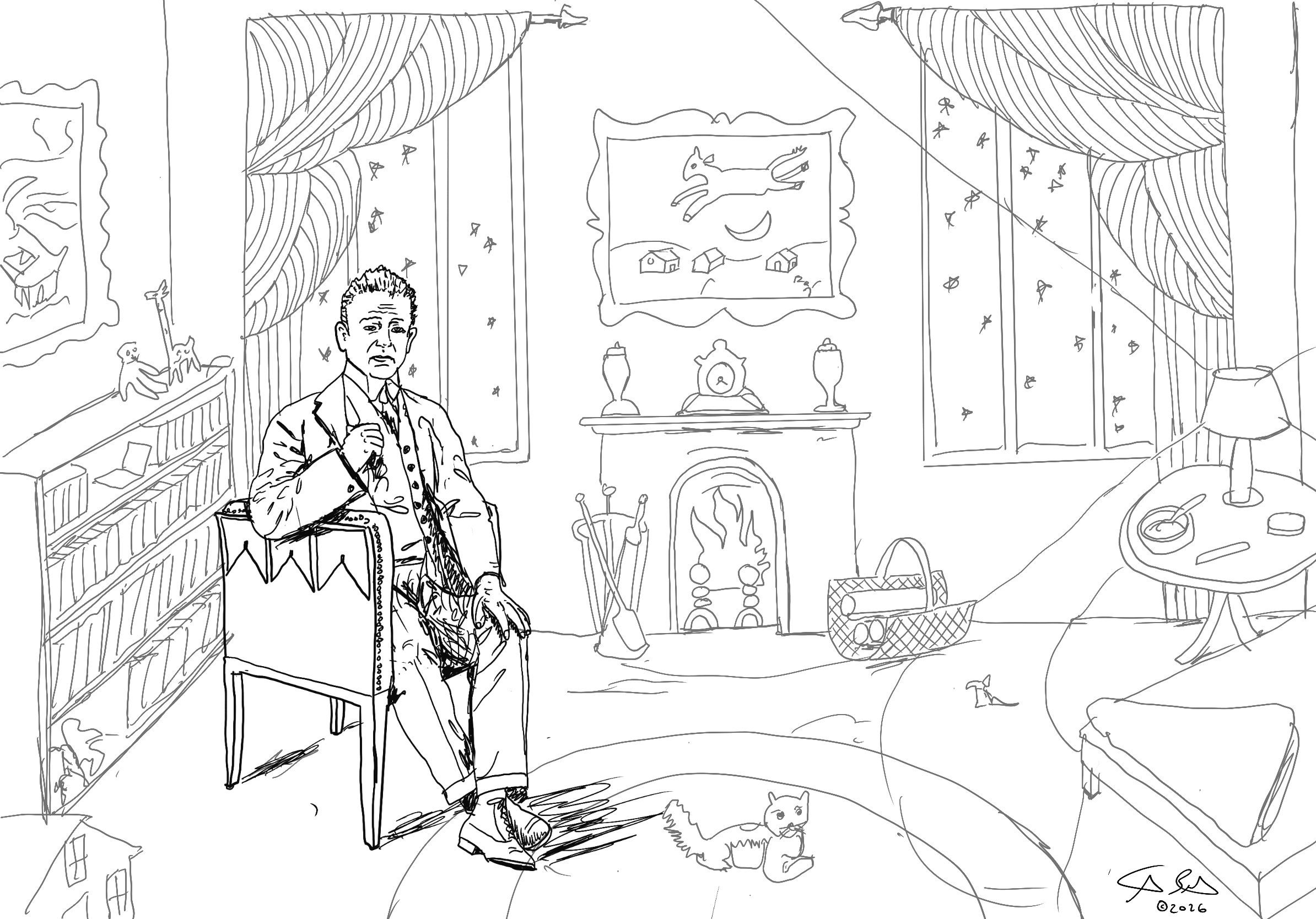Cover illustration for The next larger context article